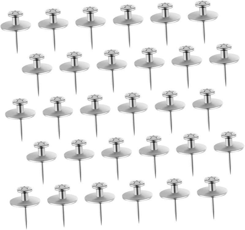 30Pcs Decorative Push Pins Multicolor Thumbtacks for Bulletin Boards Map and Photo Wall Decor - Image 1